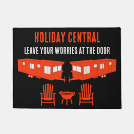 Static Caravan Zuhause Gift Fußmatte