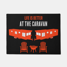 Static Caravan Zuhause Gift Fußmatte