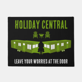 Static Caravan Zuhause Gift Fußmatte