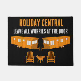 Static Caravan Zuhause Gift Fußmatte