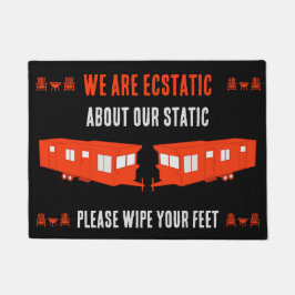 Static Caravan Zuhause Gift Fußmatte