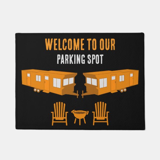 Static Caravan Zuhause Gift Fußmatte (Vorderseite)