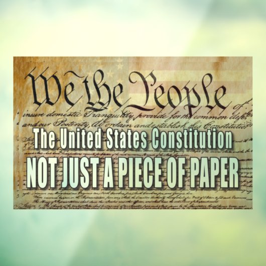 Static Cling Decal US-Verfassung Fensteraufkleber (Blatt 3)