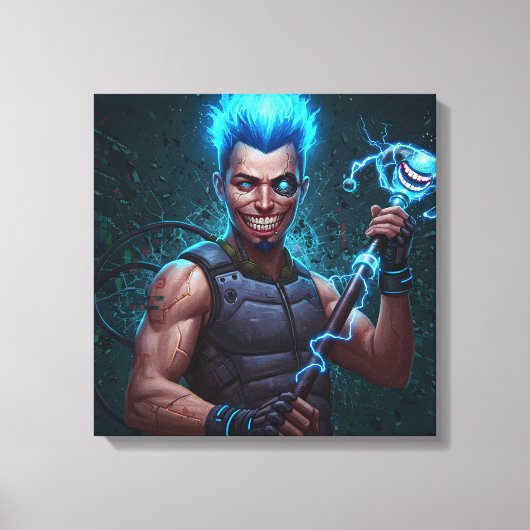 Static Jester Leinwanddruck (Vorderseite)