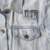 'Static Snow'-Metallknopf Button (Beispiel)