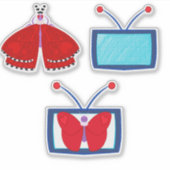 StaticMoth Aufkleber (Vorderseite)