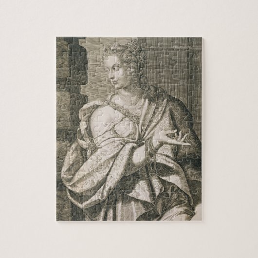 Statilia Messalina dritte Ehefrau von Nero (Stich) Puzzle (Vertikal)