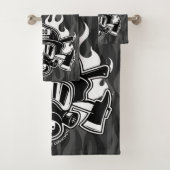 Station der Abteilung Feuerwehr Badhandtuch Set (Insitu)