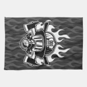 Station der Abteilung Feuerwehr Geschirrtuch (Horizontal)