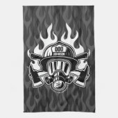 Station der Abteilung Feuerwehr Geschirrtuch (Vertikal)