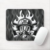 Station der Abteilung Feuerwehr Mousepad (Mit Mouse)