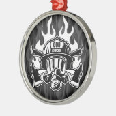 Station der Abteilung Feuerwehr Ornament Aus Metall (Links)