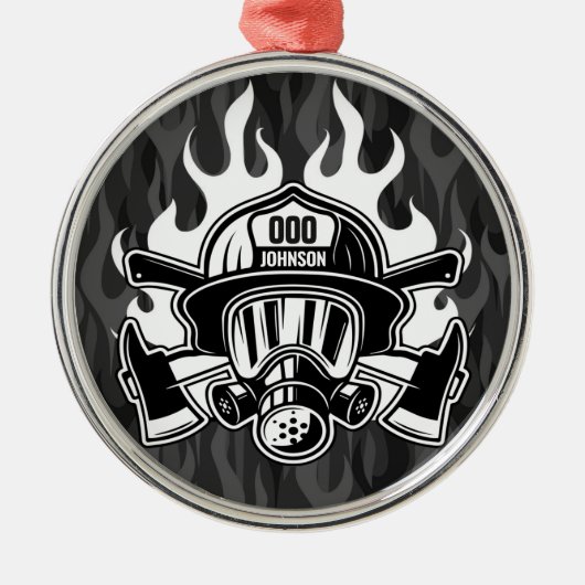 Station der Abteilung Feuerwehr Ornament Aus Metall (Vorne)