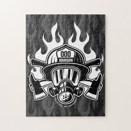 Station der Abteilung Feuerwehr Puzzle (Vertikal)