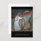 Station Five, Simon Cyrene hilft, Prayer Card (Vorne/Hinten)