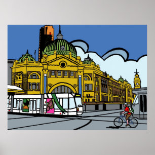 Station Flinders Street Poster