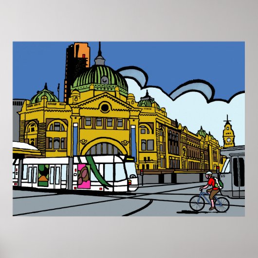 Station Flinders Street Poster (Vorne)