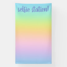 Station Pastel Rainbow Gradient Selfie