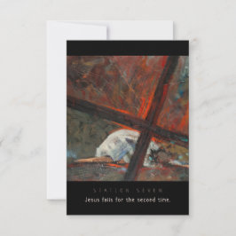 Station Seven, Jesus fällt #2, Gebet Card
