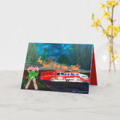 Station Sieben Holiday geklappte Grußkarte Karte (Gelbe Blume)