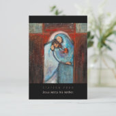 Station Vier, Jesus trifft Mutter Gebet-Karte (Stehend Vorderseite)