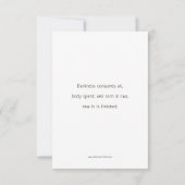 Station Zwölf, Jesus stirbt am Kreuz, Gebetskarte (Rückseite)