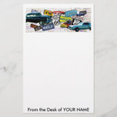 Stationär - Autos des Weg-66_Classic Briefpapier (Vorderseite)