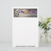 Stationär - Musik-Maske Briefpapier (Stehend Vorderseite)