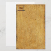 Stationäre alte Welt Briefpapier (Vorne/Hinten)
