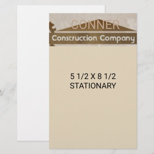 STATIONÄRE BRIEFPAPIER (Vorne/Hinten)