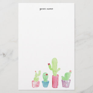 Stationäre Kaktus Briefpapier