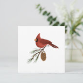 Stationäre Kardinal-Karte (Stehend Vorderseite)