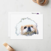 Stationäre, leere Mitteilungskarten mit Marcus (Vorderseite/Rückseite Beispiel)