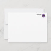 Stationäre, leere Mitteilungskarten mit Marcus (Rückseite)