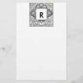 Stationäre Monogramm Briefpapier (Vorderseite)
