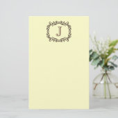 Stationäre Monogramm Briefpapier (Stehend Vorderseite)