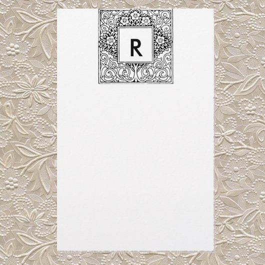 Stationäre Monogramm Briefpapier
