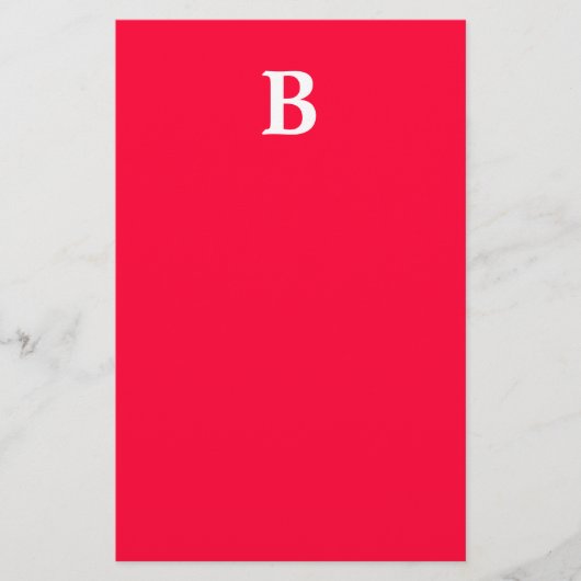 Stationäre Monogramm Briefpapier (Vorderseite)