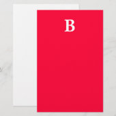 Stationäre Monogramm Briefpapier (Vorne/Hinten)