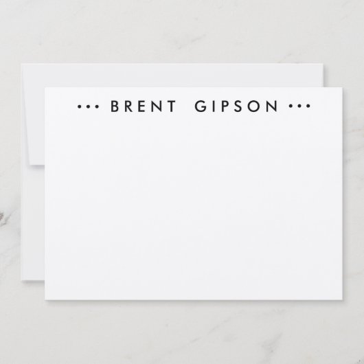 STATIONÄRE NOTECARD MITTEILUNGSKARTE (Vorderseite)