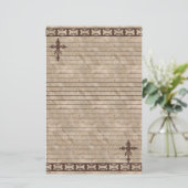 Stationäre Rost Briefpapier (Stehend Vorderseite)