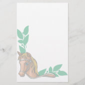Stationäre Tierliebhaber Pferdezucht Briefpapier (Vorderseite)