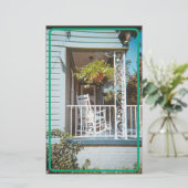 Stationäre Vintage Südseite Briefpapier (Stehend Vorderseite)