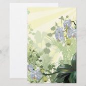Stationäre weiße Orchideenwälder Briefpapier (Vorne/Hinten)