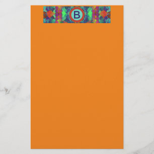 Stationäres hübsch-rosa- und schwarz-florales Desi Briefpapier
