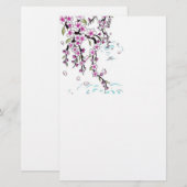 stationäres Papier der Kirschblüte (Vorne/Hinten)