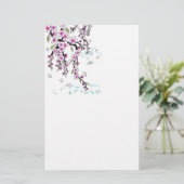 stationäres Papier der Kirschblüte (Stehend Vorderseite)