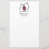 Stationäres personalisiertes des Marienkäfers der Briefpapier (Vorderseite)