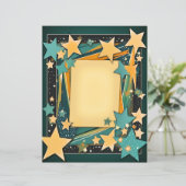 Stationäres Star-Frame-Papier (Stehend Vorderseite)