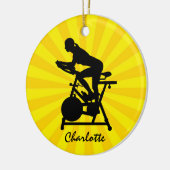 Stationary Bike Design Keramik Ornament (Links)